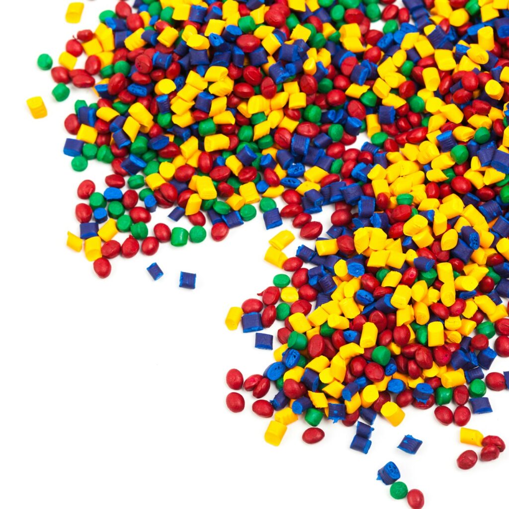 a pile of colorful pieces